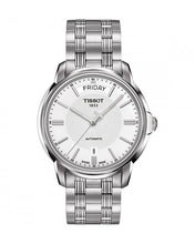Load image into Gallery viewer, Tissot T Classic Automatic III Day Date White Dial Silver Steel Strap Watch for Men - T065.930.11.031.00