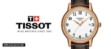 Load image into Gallery viewer, Tissot T Classic Carson Quartz White Dial Brown Leather Strap Watch for Men - T085.410.36.012.00