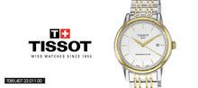 Load image into Gallery viewer, Tissot T Classic Carson Automatic White Dial Two Tone Steel Strap Watch for Men - T085.407.22.011.00