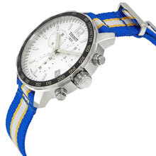 Load image into Gallery viewer, Tissot Quickster Chronograph NBA Golden State Warriors White Dial Two Tone NATO Strap Watch for Men - T095.417.17.037.15