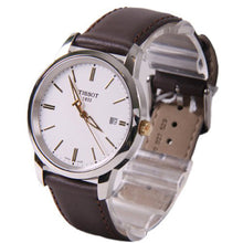 Load image into Gallery viewer, Tissot T Classic Dream White Dial Brown Leather Strap Watch for Men - T033.410.26.011.01