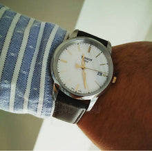 Load image into Gallery viewer, Tissot T Classic Dream White Dial Brown Leather Strap Watch for Men - T033.410.26.011.01