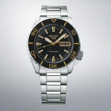Load image into Gallery viewer, Seiko 5 Sport Automatic SKX Series Black Dial Silver Steel Strap Watch for Men - SRPK99K1