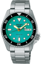Load image into Gallery viewer, Seiko 5 Sports SKX Midi Automatic Teal Dial Silver Steel Strap Watch For Men - SRPK33K1