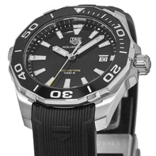 Load image into Gallery viewer, Tag Heuer Aquaracer Black Dial Black Rubber Strap Watch for Men - WAY111A.FT6151