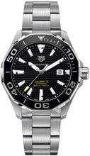 Load image into Gallery viewer, Tag Heuer Aquaracer Black Dial Silver Steel Strap Strap Watch for Men - WAY201A.BA0927