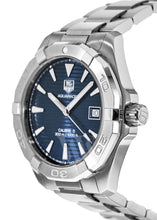 Load image into Gallery viewer, Tag Heuer Aquaracer Automatic Blue Dial Silver Steel Strap Watch for Men - WAY2112.BA0928