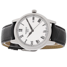 Load image into Gallery viewer, Tissot T Classic Carson White Dial Black Leather Strap Watch for Men - T085.410.16.013.00