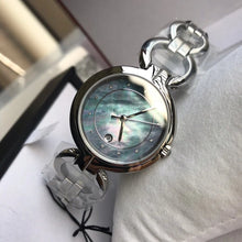 Load image into Gallery viewer, Tissot T Lady Flamingo Mother of Pearl Blue Dial Silver Steel Strap Watch for Women - T094.210.11.126.00