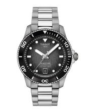 Load image into Gallery viewer, Tissot Seastar 1000 Black Dial Silver Steel Strap Watch For Men - T120.410.11.051.00