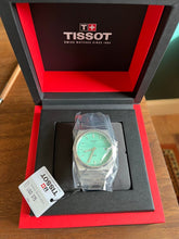 Load image into Gallery viewer, Tissot PRX Quartz Light Green Dial Silver Steel Strap Watch for Men - T137.410.11.091.01