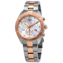 Load image into Gallery viewer, Tissot PR 100 Sport Chic Chronograph Diamonds Mother of Pearl Dial Two Tone Steel Strap Watch for Women - T101.917.22.116.00