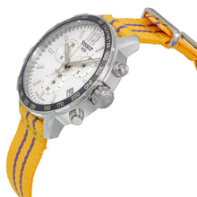 Load image into Gallery viewer, Tissot Quickster Chronograph NBA LA Lakers White Dial Yellow NATO Strap Watch for Men - T095.417.17.037.05