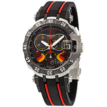 Load image into Gallery viewer, Tissot T Race Chronograph Stefan Bradl Special Edition Black Dial Black Rubber Strap Watch for Men - T092.417.27.057.02