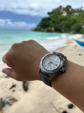 Load image into Gallery viewer, Seiko Shogun Prospex Titanium Divers Automatic White Dial Black Rubber Strap Watch For Men - SPB191J1
