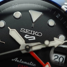 Load image into Gallery viewer, Seiko Automatic SKX GMT Yuto Horigome Limited Edition Black Dial Black Steel Strap Watch For Men - SSK027K1