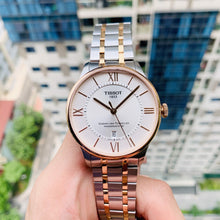 Load image into Gallery viewer, Tissot Chemin des Tourelles Powermatic 80 Silver Dial Two Tone Steel Strap Watch for Men - T099.407.22.038.02