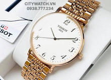 Load image into Gallery viewer, Tissot T Classic Everytime White Dial Rose Gold Mesh Bracelet Watch for Men - T109.610.33.032.00