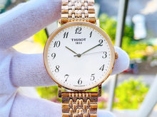Load image into Gallery viewer, Tissot T Classic Everytime White Dial Rose Gold Mesh Bracelet Watch for Men - T109.610.33.032.00