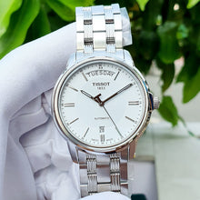 Load image into Gallery viewer, Tissot T Classic Automatic III Day Date White Dial Silver Steel Strap Watch for Men - T065.930.11.031.00