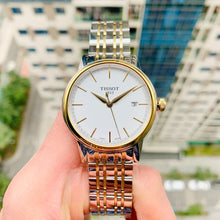 Load image into Gallery viewer, Tissot T Classic Carson Quartz White Dial Two Tone Steel Strap Watch for Men - T085.410.22.011.00