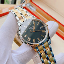 Load image into Gallery viewer, Tissot T Classic Dream Black Dial Two Tone Steel Strap Watch for Men - T033.410.22.053.01