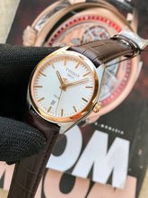 Load image into Gallery viewer, Tissot T Classic PR 100 Quartz White Dial Brown Leather Strap Watch for Men - T101.410.26.031.00
