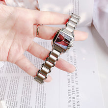 Load image into Gallery viewer, Tissot T Wave Black Dial Silver Steel Strap Watch for Women - T02.1.285.52
