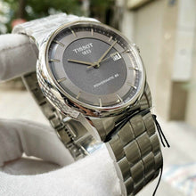 Load image into Gallery viewer, Tissot Luxury Powermatic 80 Grey Dial Silver Steel Strap Watch for Men - T086.407.11.061.00