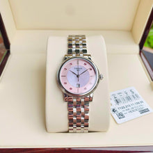 Load image into Gallery viewer, Tissot T Classic Carson Premium Lady Mother of Pearl Pink Dial Silver Steel Strap Watch For Women - T122.210.11.159.00
