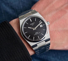 Load image into Gallery viewer, Tissot PRX Powermatic 80 Black Dial Silver Steel Strap Watch for Men - T137.407.11.051.00