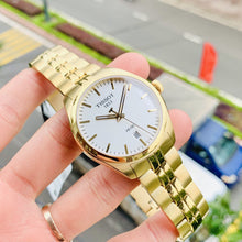 Load image into Gallery viewer, Tissot T Classic PR 100 Quartz White Dial Gold Steel Strap Watch for Men - T101.410.33.031.00