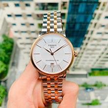 Load image into Gallery viewer, Tissot Carson Premium Powermatic 80 White Dial Two Tone Steel Strap Watch For Men - T122.407.22.031.01