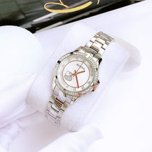 Load image into Gallery viewer, Bulova Crystal Collection Mother of Pearl Dial Silver Steel Strap Watch for Women - 98L232