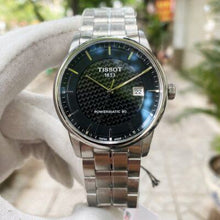 Load image into Gallery viewer, Tissot Luxury Powermatic 80 Black Dial Silver Steel Strap Watch for Men - T086.407.11.201.02