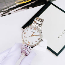 Load image into Gallery viewer, Bulova Crystal Collection Mother of Pearl Dial Silver Steel Strap Watch for Women - 96L263