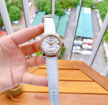 Load image into Gallery viewer, Tissot T-Classic Powermatic 80 Mother of Pearl Silver Dial White Leather Strap Watch For Women - T108.208.26.117.00