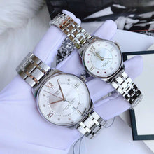 Load image into Gallery viewer, Tissot Chemin Des Tourelles Powermatic 80 Rubies Mother of Pearl Dial Silver Steel Strap Watch For Women - T099.207.11.113.00