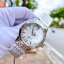 Load image into Gallery viewer, Tissot T Classic Carson Automatic White Dial Silver Steel Strap Watch For Women - T085.207.11.011.00