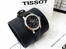 Load image into Gallery viewer, Tissot Le Locle Automatic Lady Black Dial Black Leather Strap Watch for Women - T41.1.123.57