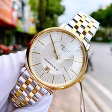 Load image into Gallery viewer, Tissot Carson Premium Powermatic 80 White Dial Two Tone Steel Strap Watch For Men - T122.407.22.031.00