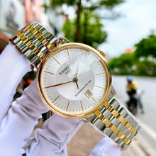 Load image into Gallery viewer, Tissot Carson Premium Powermatic 80 White Dial Two Tone Steel Strap Watch For Men - T122.407.22.031.00