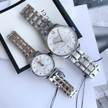 Load image into Gallery viewer, Tissot Chemin Des Tourelles Powermatic 80 Diamonds Silver Dial Silver Steel Strap Watch for Men - T099.407.11.033.00