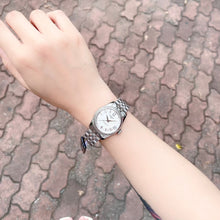 Load image into Gallery viewer, Tissot Ballade Powermatic 80 Automatic Mother of Pearl Dial Silver Steel Strap Watch For Women - T108.208.11.117.00
