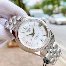 Load image into Gallery viewer, Tissot Ballade Powermatic 80 Automatic Mother of Pearl Dial Silver Steel Strap Watch For Women - T108.208.11.117.00