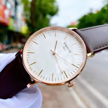 Load image into Gallery viewer, Tissot T Classic Everytime White Dial Brown Leather Strap Watch for Men - T109.610.36.031.00
