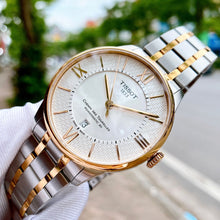 Load image into Gallery viewer, Tissot Chemin des Tourelles Powermatic 80 Helvetic Pride Silver Dial Two Tone Steel Strap Watch for Men - T099.407.22.038.01