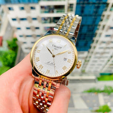 Load image into Gallery viewer, Tissot T Classic Le Locle Powermatic 80 Silver Dial Two Tone Steel Strap Watch For Men - T0064072203301