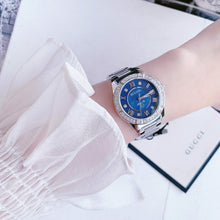 Load image into Gallery viewer, Bulova Marine Star Blue Dial Silver Steel Strap Watch for Women - 96R215