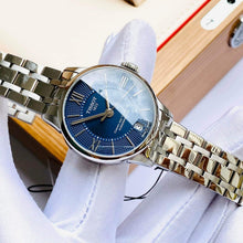 Load image into Gallery viewer, Tissot Chemin Des Tourelles Powermatic 80 Lady Blue Dial Silver Steel Strap Watch For Women - T099.207.11.048.00